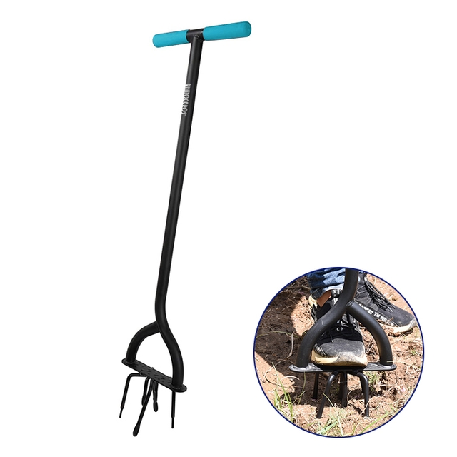 Steel Small Garden Tiller Hand Held Land Tiller