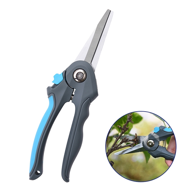 Handle Garden Pruner Shear Cutting flower branch Straight Blade Trimming Scissors for Garden tools