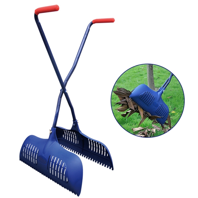 Steel Long Handle With Soft Grip Plastic Garden Long Handle Leaf Grabber