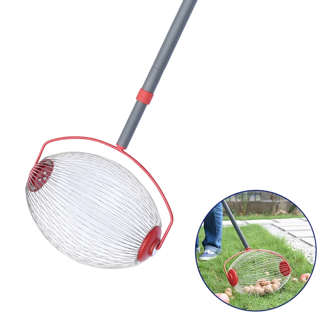 Gatherer nuts ball picker fruit picker Rolling Nut Harvester Adjustable Outdoor